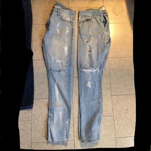 ripped skinny jeans made by ORO